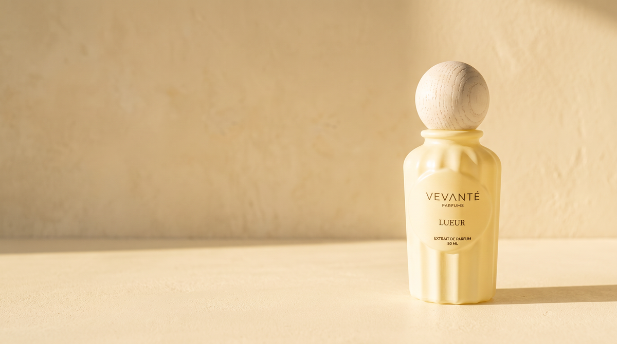 Vevanté Lueur — wide cinematic panel, butter-cream lime wash